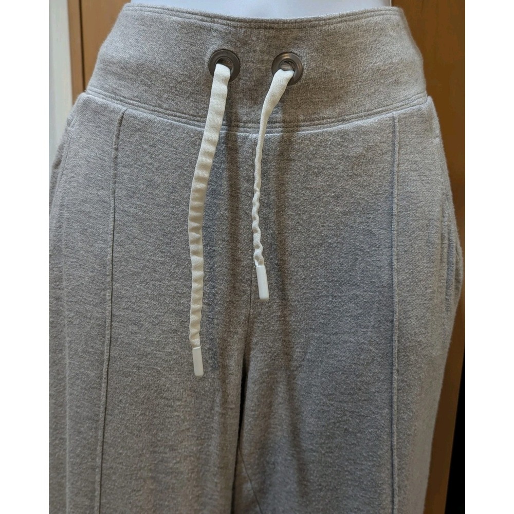 Athleta Gray Women's Size S Drawstring Stretch Band Cuffed‎ Hem Joggers - Picture 3 of 12